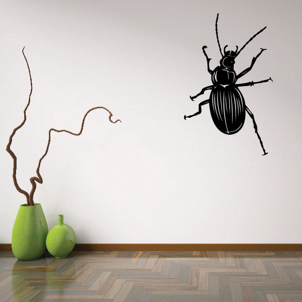 Image of Beetle Crawling Upwards Decal