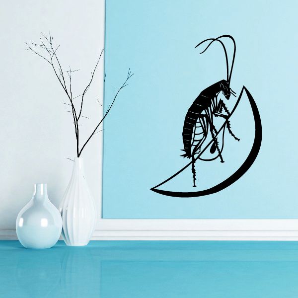 Image of Beetle Eating Fruit Decal