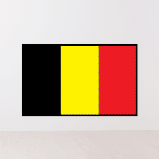 Image of Belgique Flag Sticker 