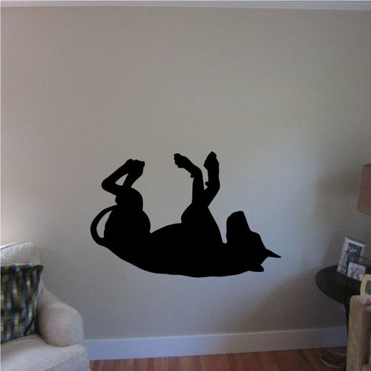 Image of Belly Rub Doberman Pinscher Decal