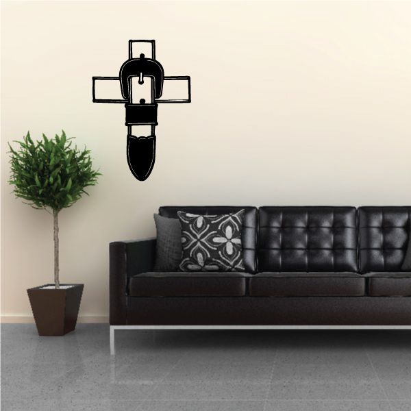 Image of Belted Cross Decal