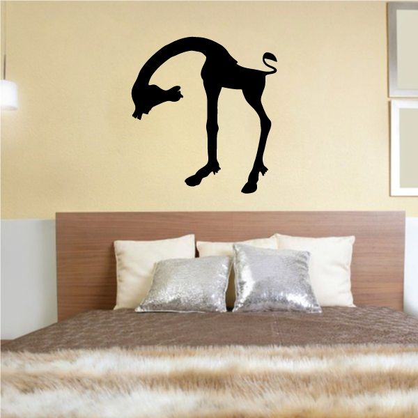 Image of Bend Over Head Giraffe Decal