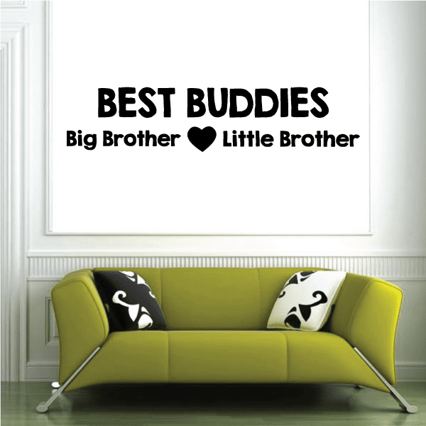 Image of Best Buddies Big Brother Little Brother Wall Decal