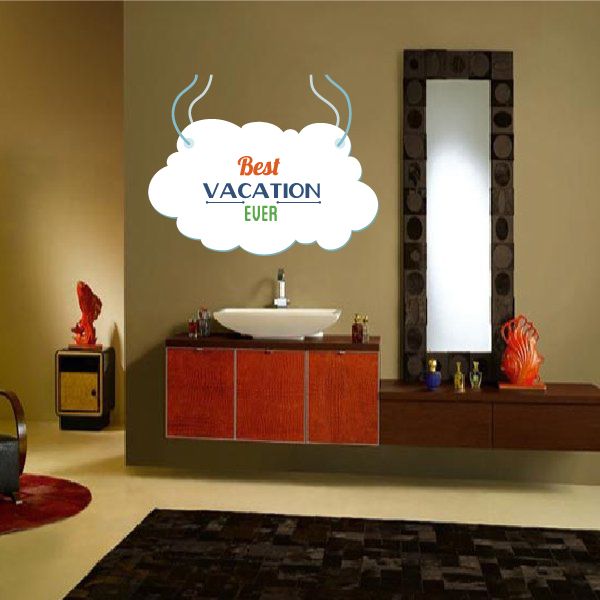 Image of Best Vacation Ever Summer Quote Wall Decal - Vinyl Decal - Car Decal - Idcolor026