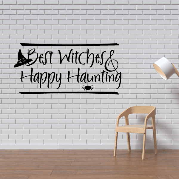 Image of Best Witches and Happy Haunting Halloween Decal