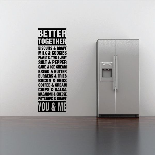 Image of Better Together Word Collage Decal