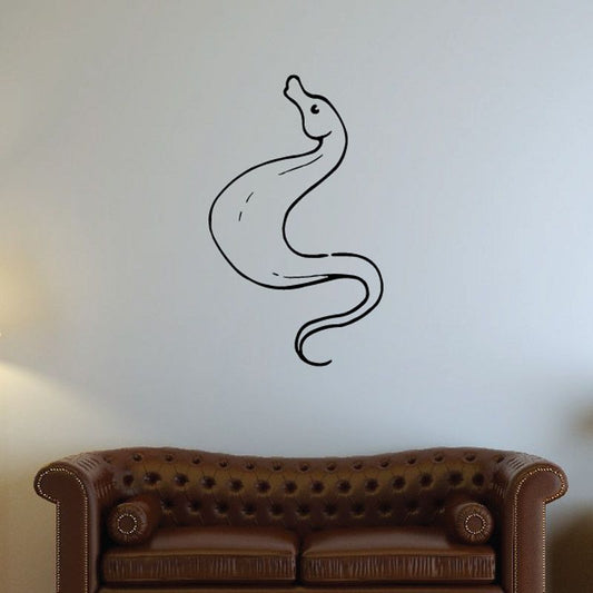 Image of Big Belly Seahorse Swimming Decal