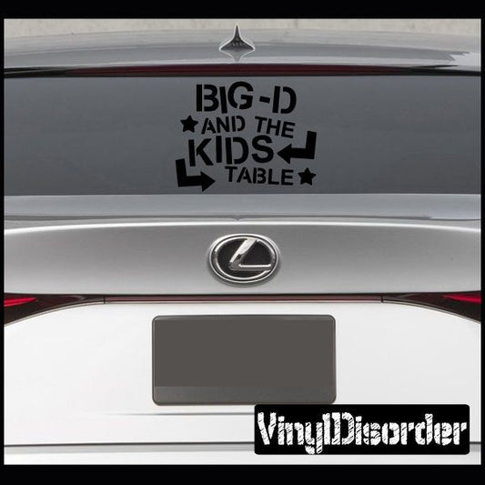 Image of Big D and the kids table Decal