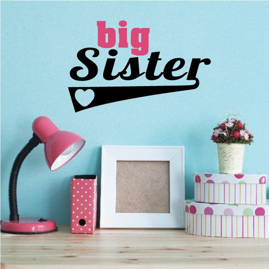 Image of Big Sister Printed Die Cut Decal