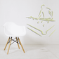 Billiard aiming putter ball wall decal with outline player and cue lines