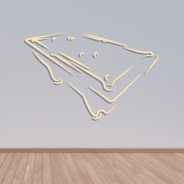 Billiard Angled Table Decal – Vinyl Disorder