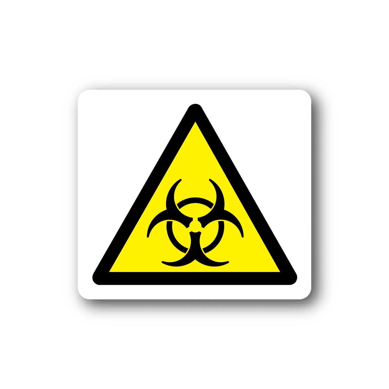 Image of Biohazard Triangle Sticker