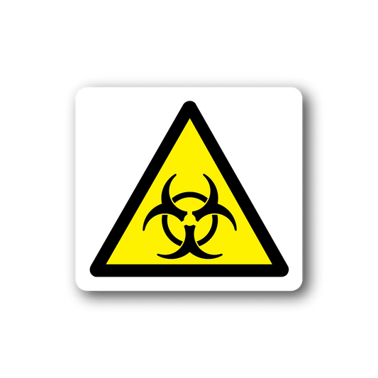 Image of Biohazard Triangle Sticker