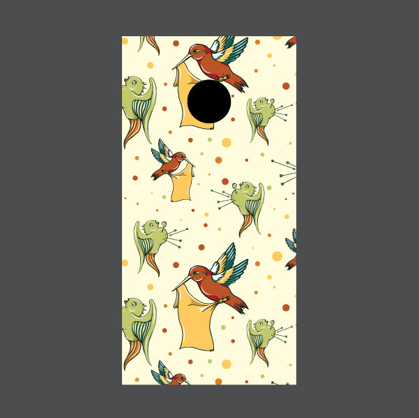 Image of Bird Cornhole Board Wraps