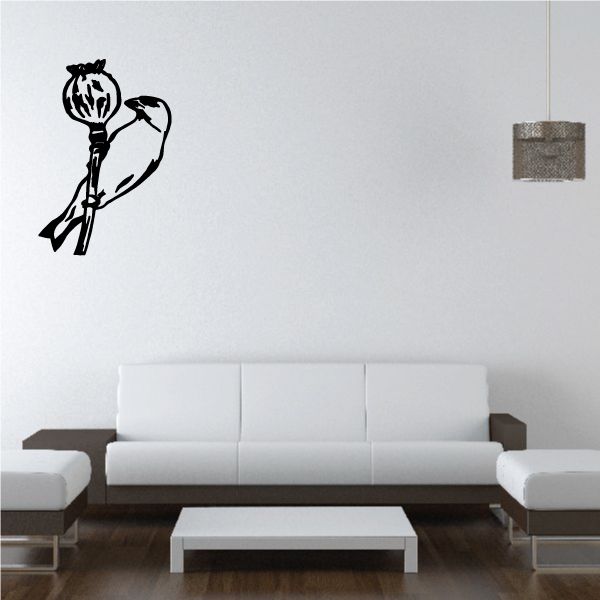 Image of Bird Pecking Decal