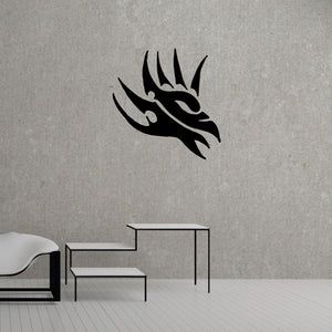 Black stylized bird wall vinyl decal
