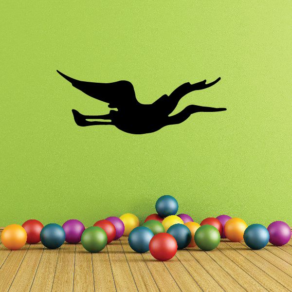 Black bird wall decal silhouette