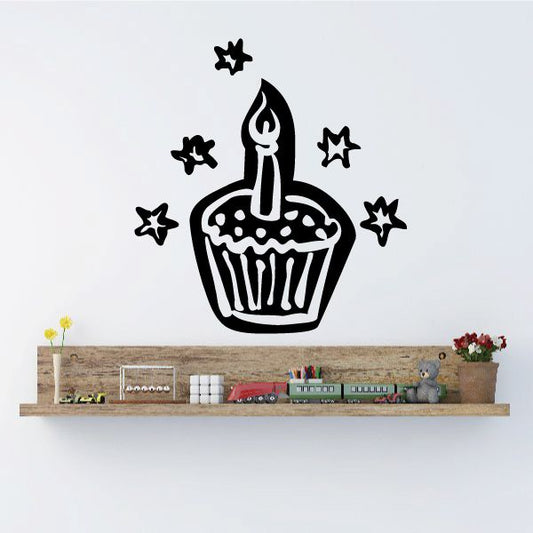 Image of Birthday Cupcake Decal