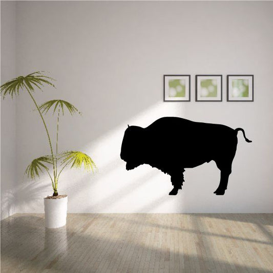 Image of Bison Buffalo Silhouette Decal