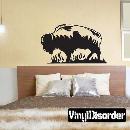 Image of Bison on Grass Decal