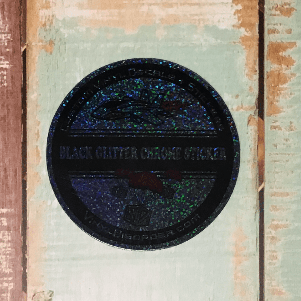 Image of Black Glitter Chrome Sticker Vinyl