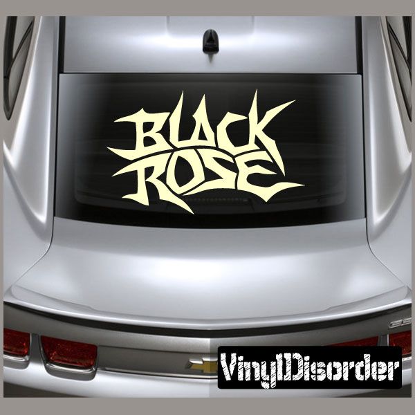 Image of Black Rose Decal