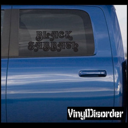 Image of Black Sabbath Lettering Decal