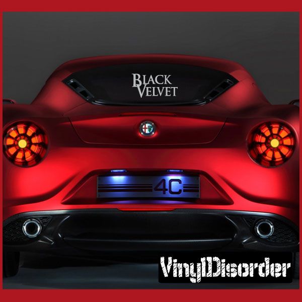 Image of Black Velvet Decal