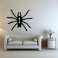 Black spider spread decal with eight legs, bold silhouette