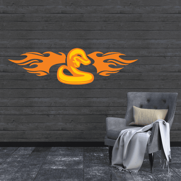 Image of Blaze Wings Snake Sticker