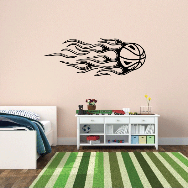 Image of Blazing Basketball Decal