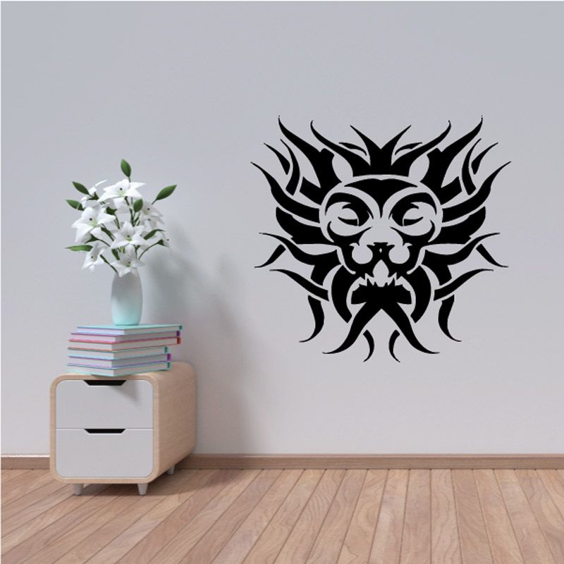 Image of Blazing Mane Tribal Lion Decal