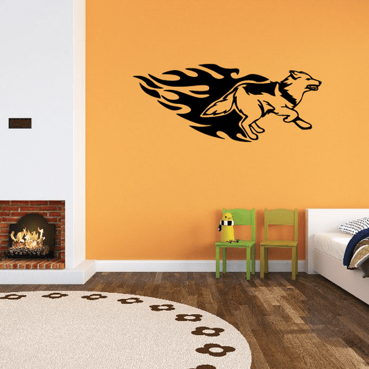 Image of Blazing Trail Timber Wolf Decal