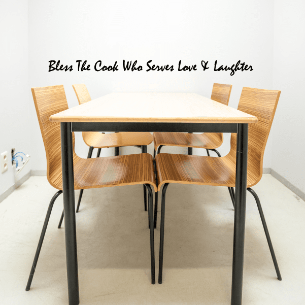 Image of Bless the cook Wall Decal