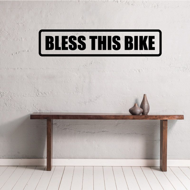 Image of Bless this bike Decal