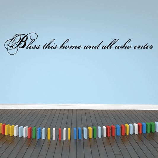 Image of Bless this home Wall Decal