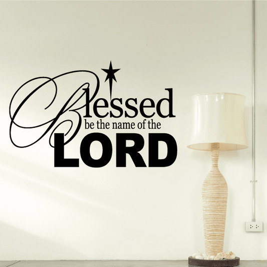 Image of Blessed be the name of the lord Decal