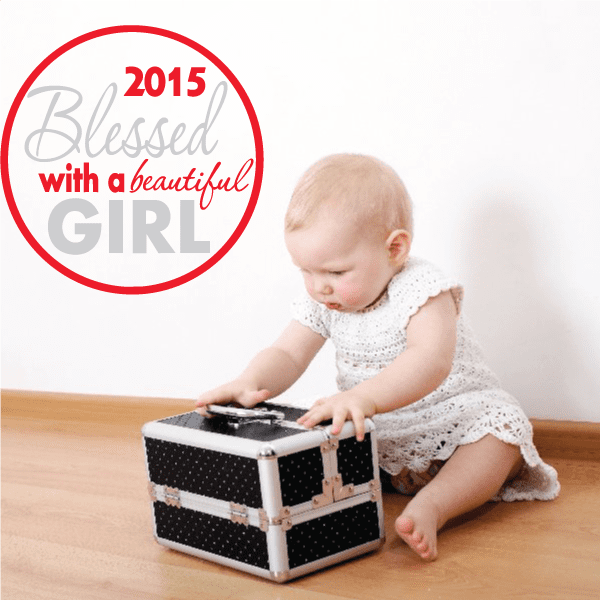 Image of Blessed with a Girl Printed Die Cut Decal