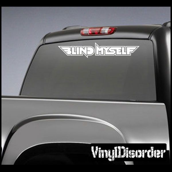 Image of Blind Myself Decal