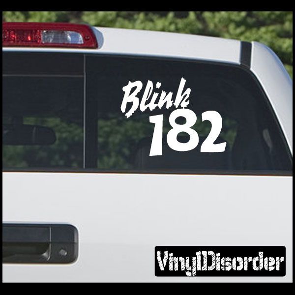 Image of Blink 182 Lettering Decal