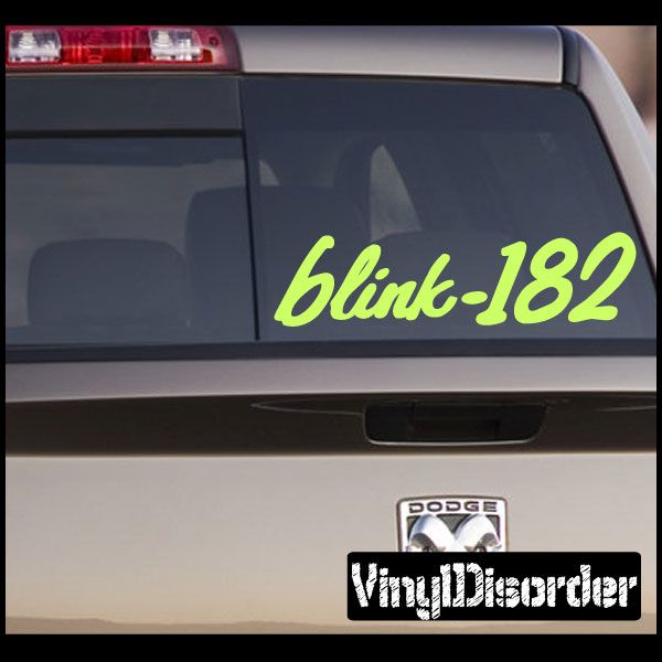 Image of Blink 182 Text Decal