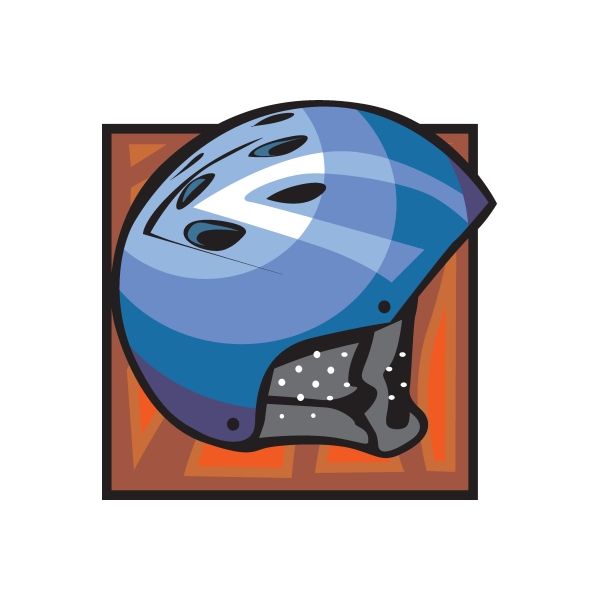 Image of Blue Bmx Helmet Sticker