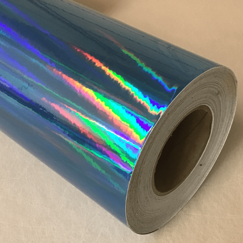 Image of Blue Oil Slick Rainbow Chrome Vinyl