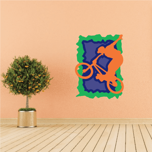 Image of BMX Bike No Hand Trick Sticker