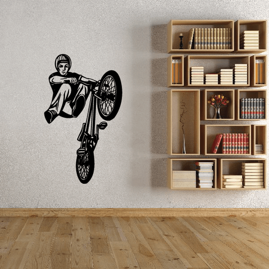 Image of BMX Bike Wall Decal - Vinyl Decal - Car Decal - CDS002