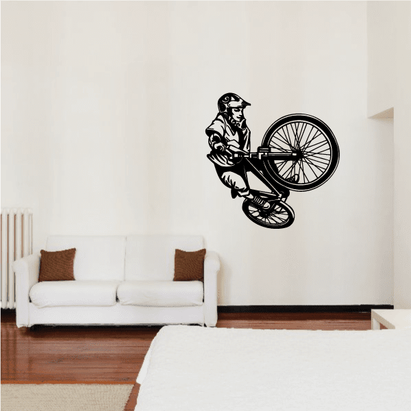 Image of BMX Bike Wall Decal - Vinyl Decal - Car Decal - CDS006