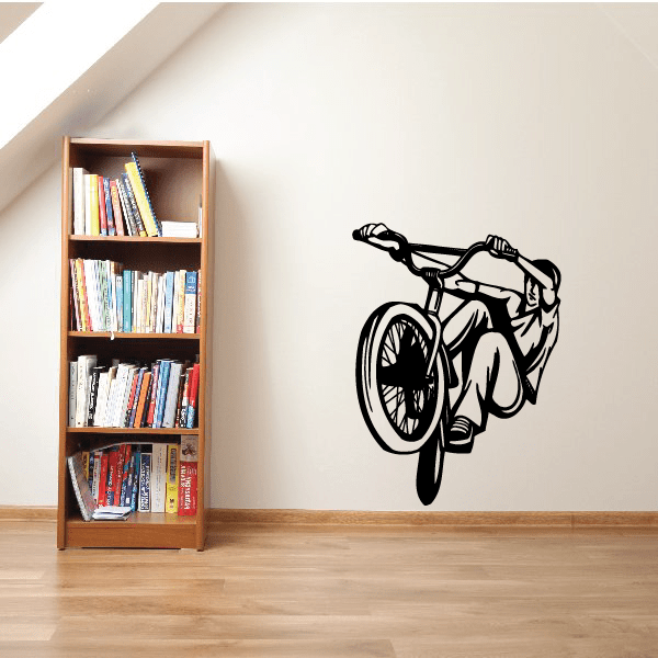 Image of BMX Bike Wall Decal - Vinyl Decal - Car Decal - CDS007