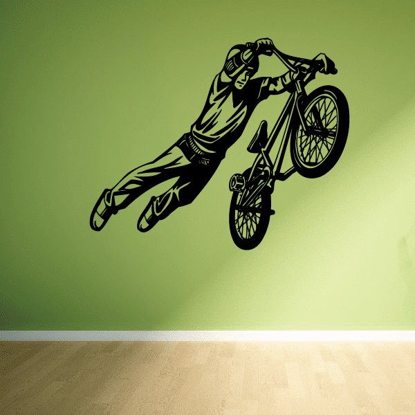 Image of BMX Bike Wall Decal - Vinyl Decal - Car Decal - CDS011