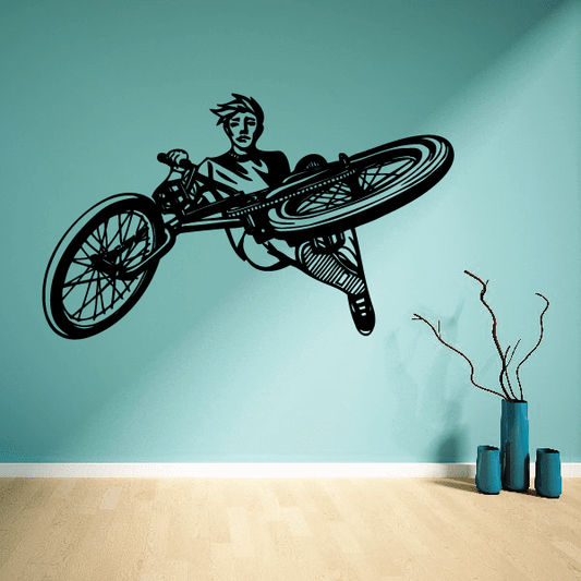 Image of BMX Bike Wall Decal - Vinyl Decal - Car Decal - CDS012