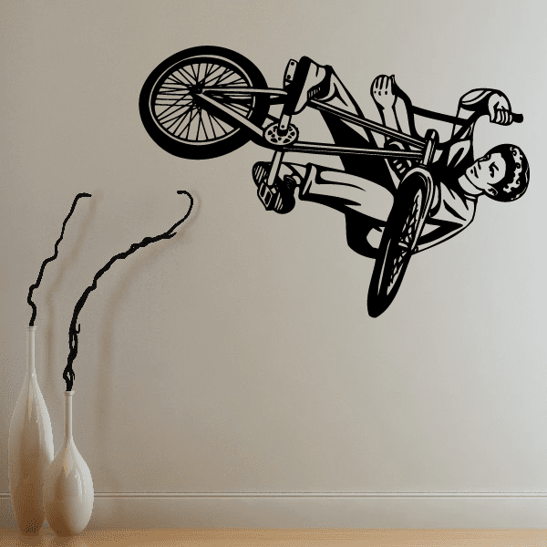 Image of BMX Bike Wall Decal - Vinyl Decal - Car Decal - CDS015